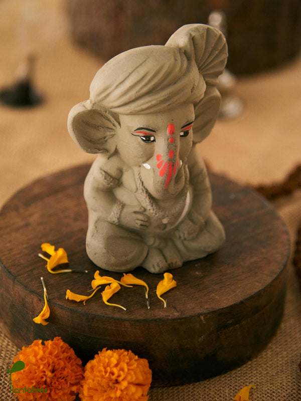 Balagnapati: The Eternal Child of Eco-Consciousness | Plantable Ganesha | 4 inches