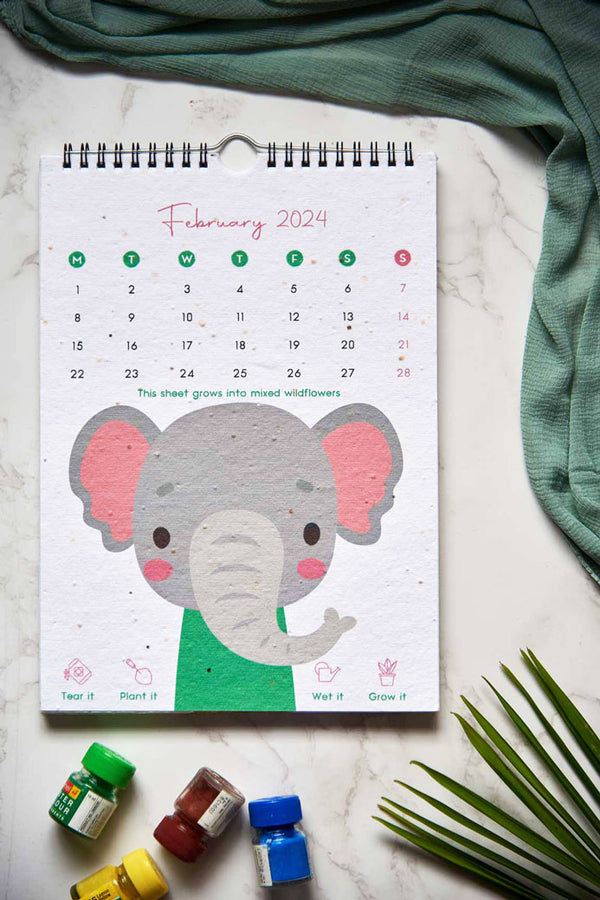 Welcome to the Jungle | A Kids Wall Calendar for 2025