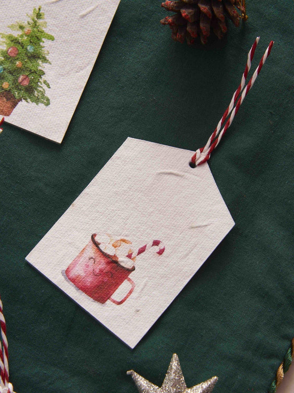 Christmas and New Year Themed Gift Tags (Set of 8) - Plantables